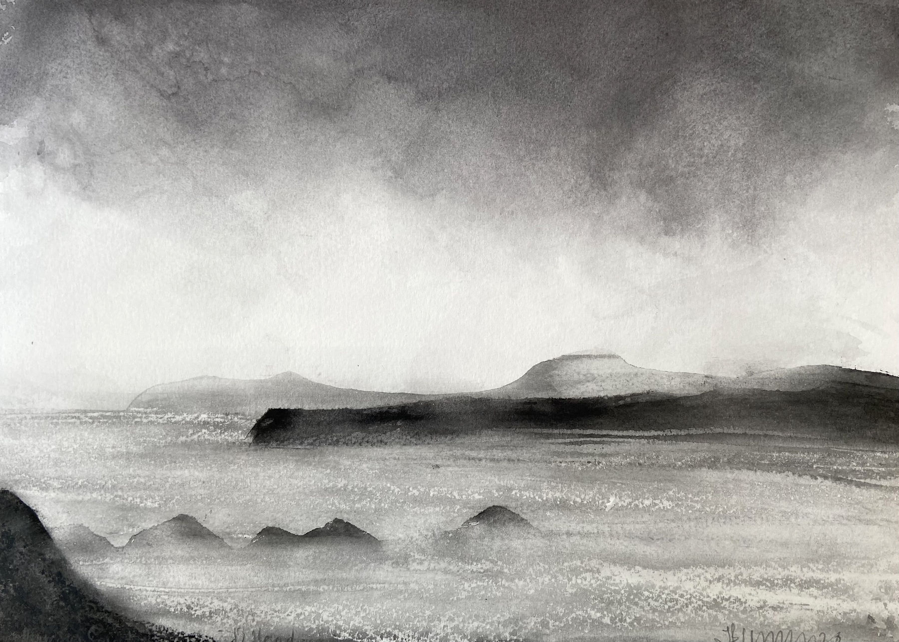 Jason Hicklin, Ramsey Sound from St David's Head, 2021