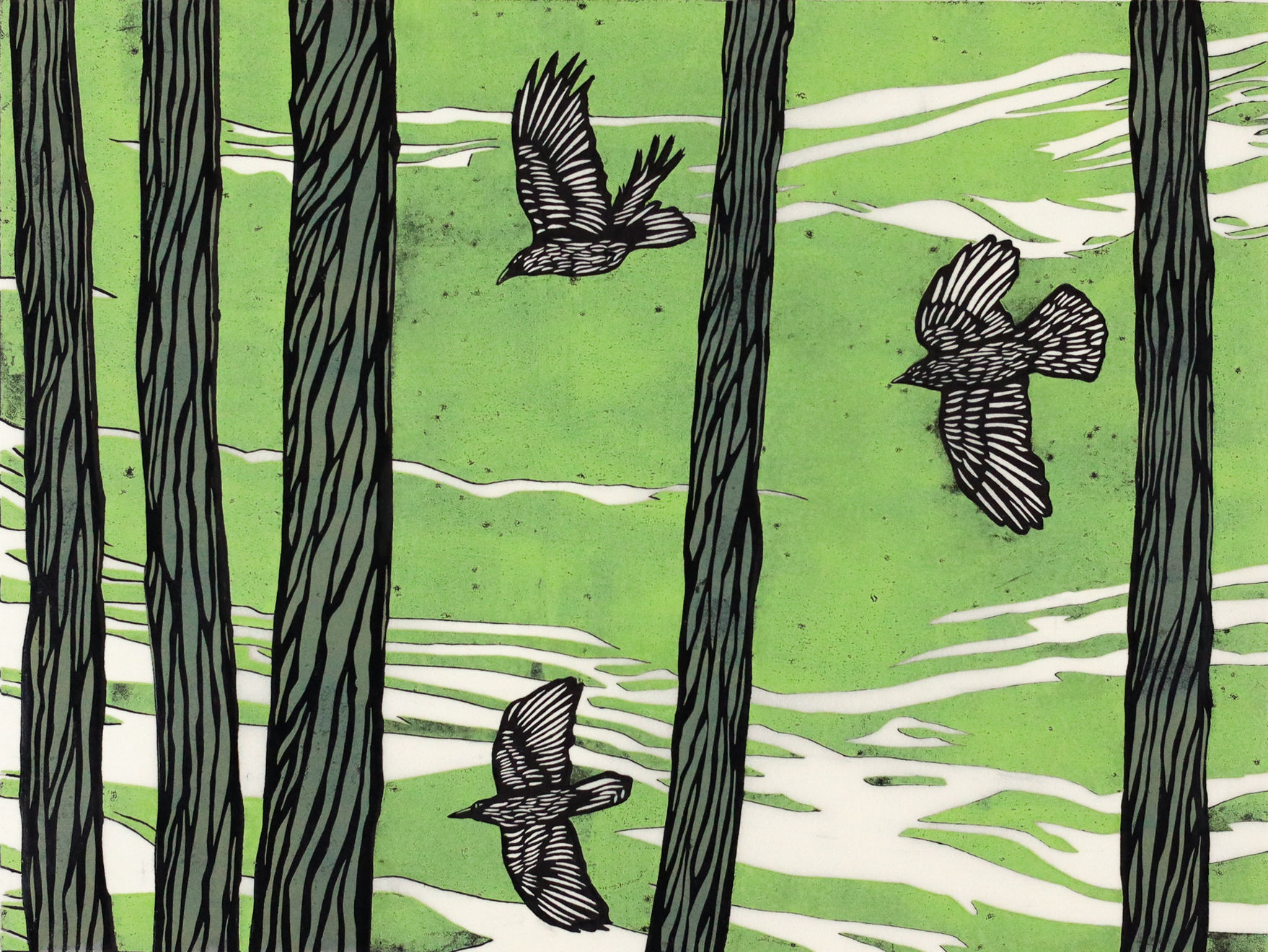 Summer Secret Bid Auction 2024, LOT 99: Paul Hogg - Three Crows, 2016