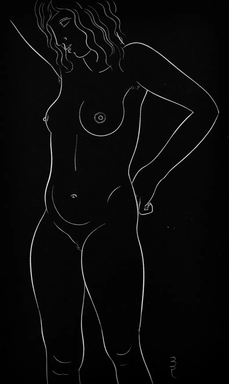 Summer Secret Bid Auction 2023, LOT 79: Eric Gill - Block XIX (From ‘25 Nudes’), 1938