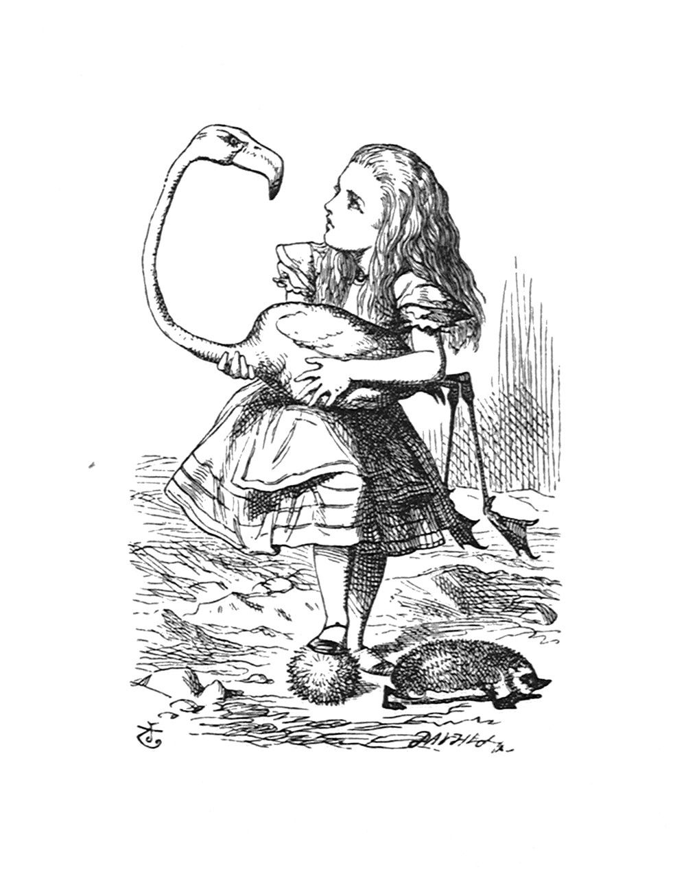John Tenniel, It would twist itself round and look up into her face