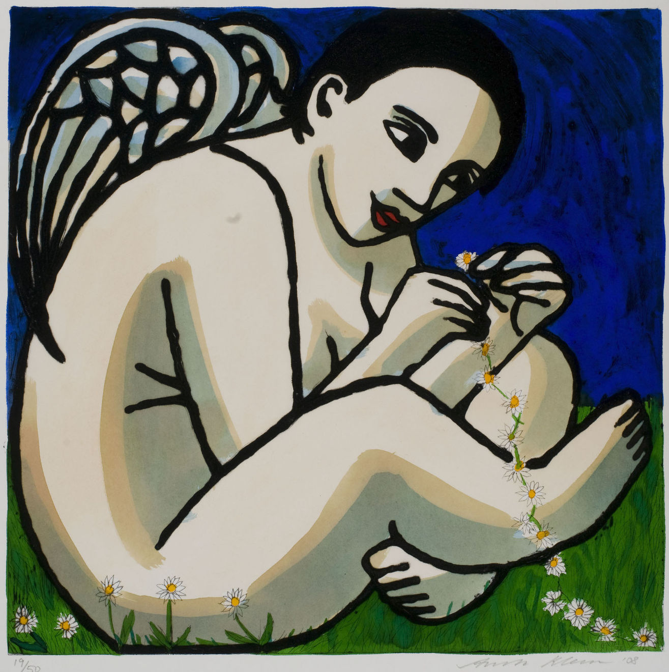 Anita Klein, Angel Making a Daisy Chain, 2008