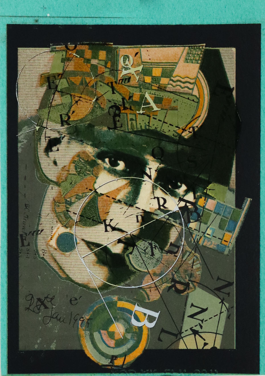 Eduardo Paolozzi, Untitled X (maquette for 9 heads), 1995