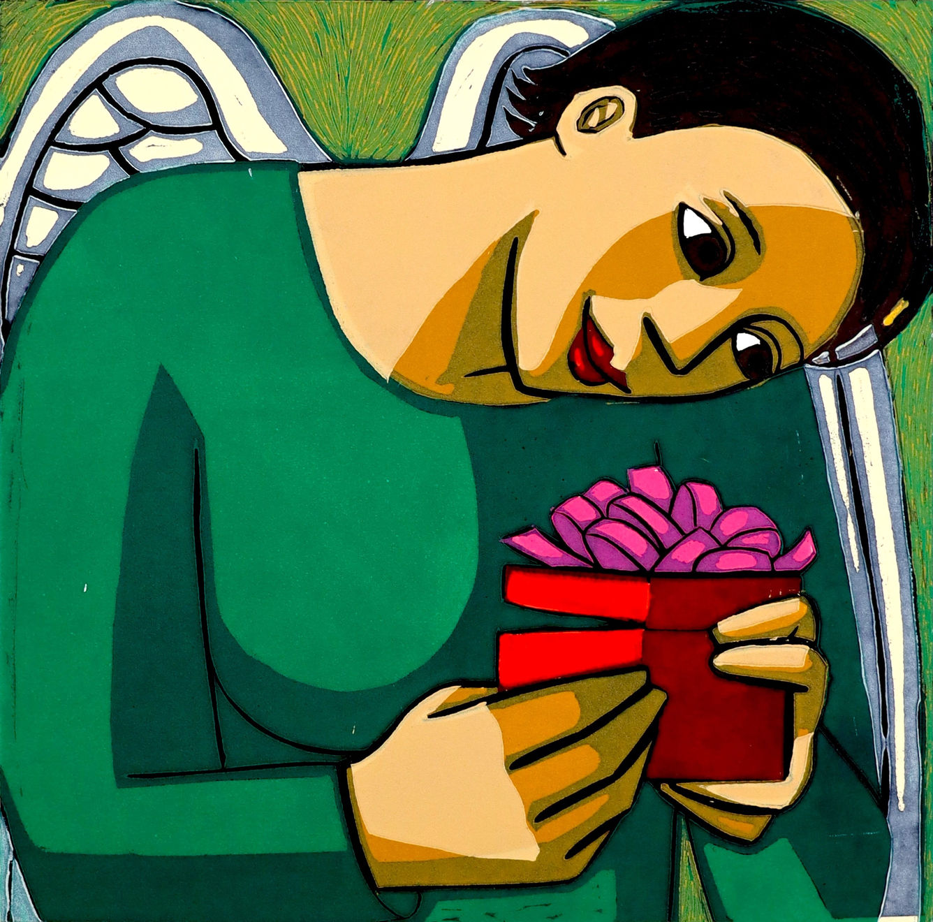 Anita Klein Studio Sale, Angel with Gift (TP), 2017