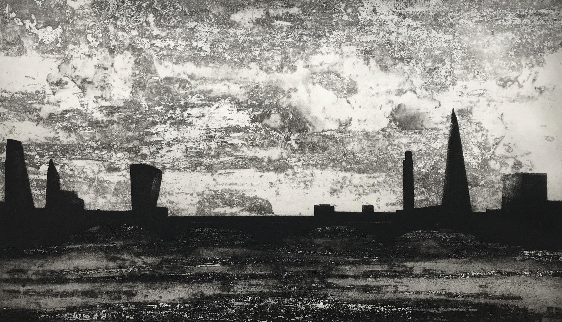 Jason Hicklin, The Thames. From Waterloo Bridge , 2019