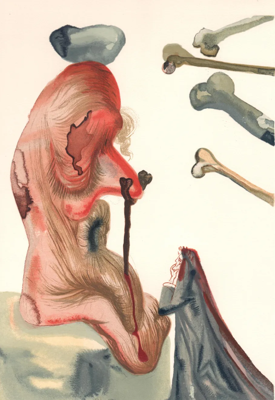 Summer Secret Bid Auction 2022, LOT 53: Salvador Dalí - Imposter (Inferno: Canto 18), 1960-64