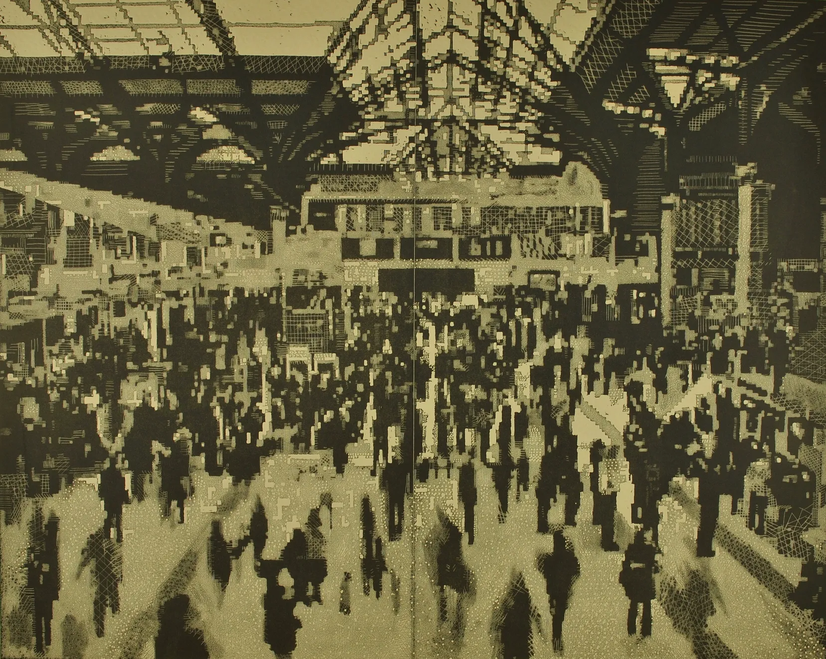 Christmas Auction 2021, LOT 155: Trevor Price - Time Passing, Liverpool Street Station, 2020