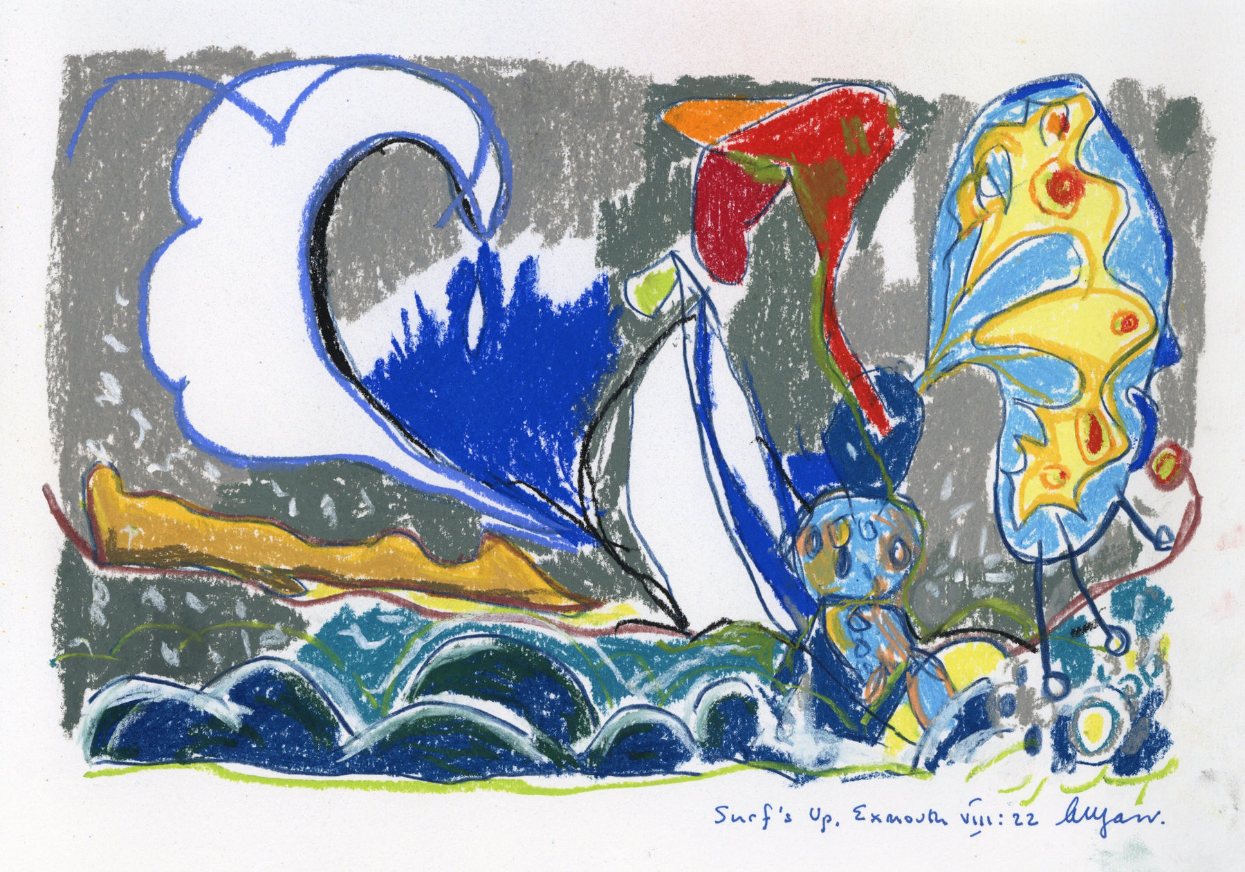 Andrew Marr, Surf's Up. Exmouth VIII:22, 2022