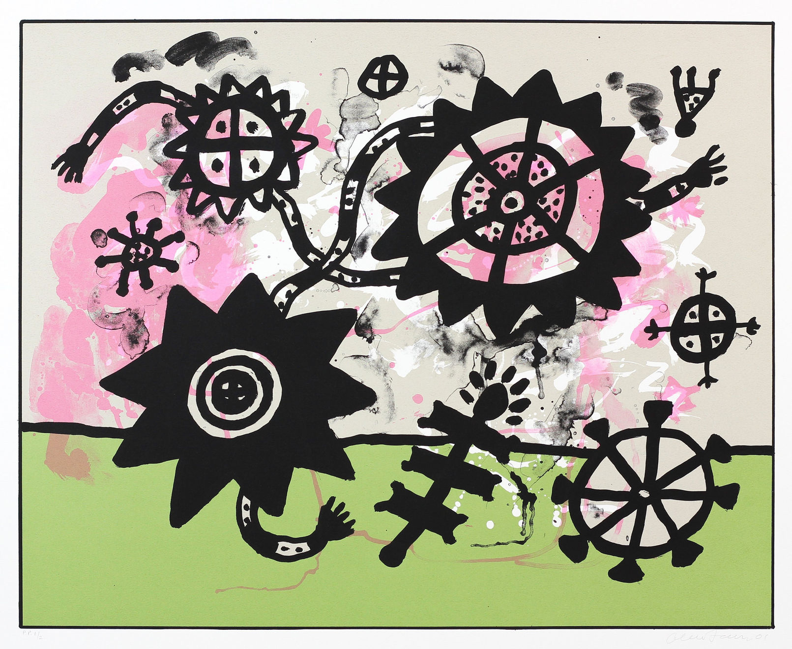 Alan Davie, Cosmic Signals No.2, 2001