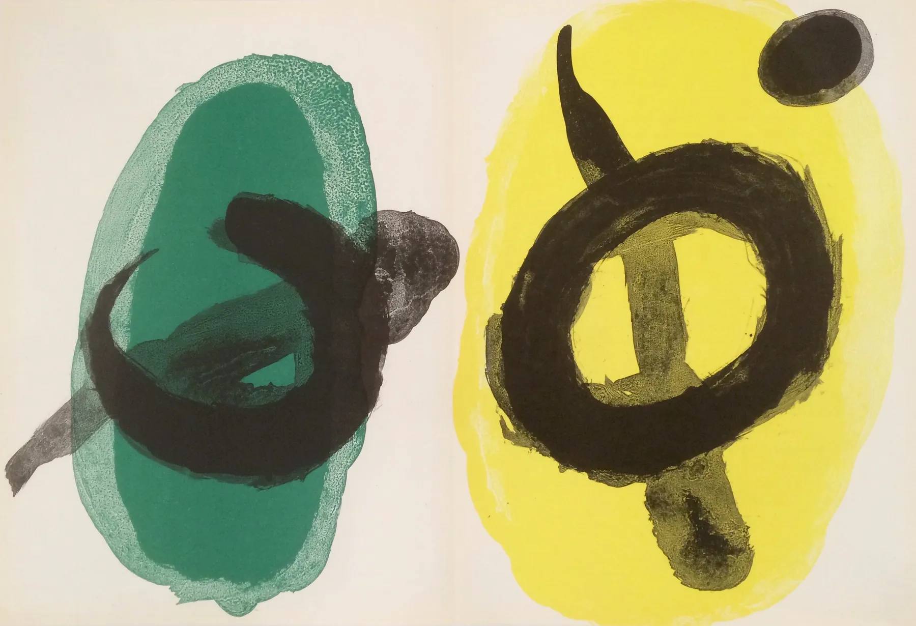 Christmas Auction 2021, LOT 138: Joan Miró - Plate I from 'Derrière le Miroir - Miró, Peintures Murales', 1961