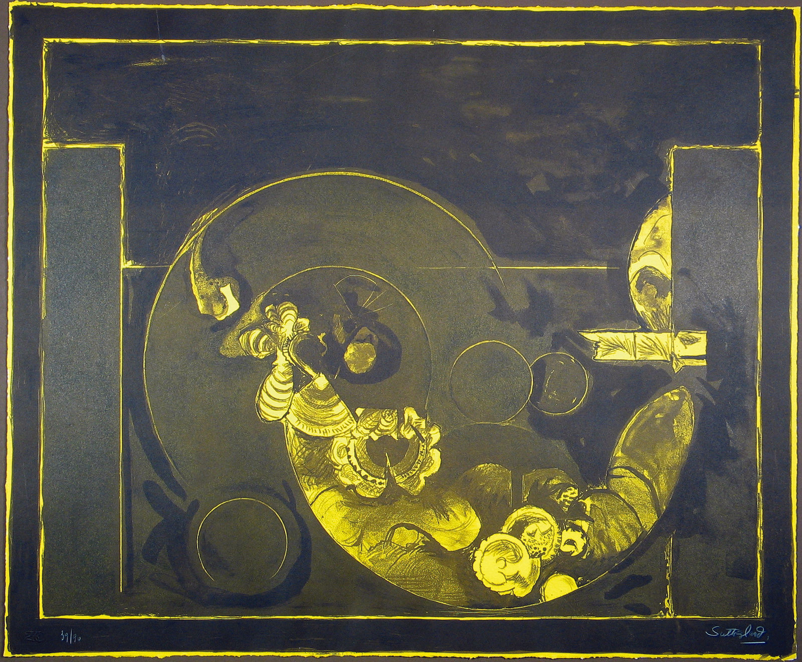 Graham Sutherland, Life in Wood - Organic Form (Yellow), 1979