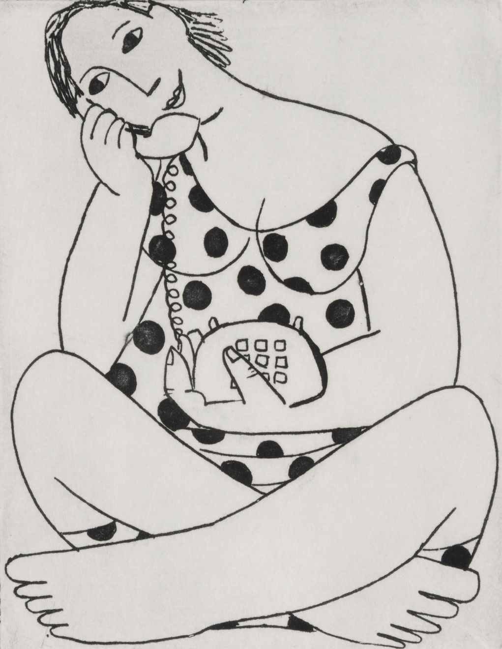 Anita Klein, On the Telephone, 1997