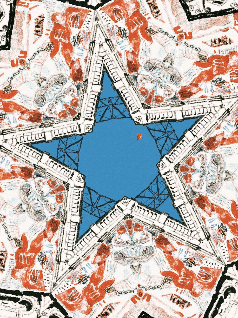 Anne Desmet, Sky Window 7: Lost Balloon, 2023