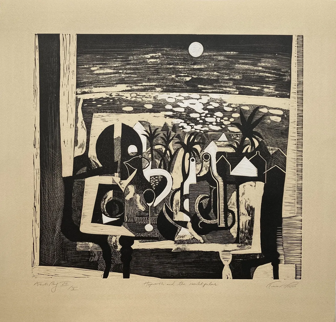 Summer Secret Bid Auction 2023, LOT 161: Trevor Price - Hepworth and the Moonlit Palms , 2021