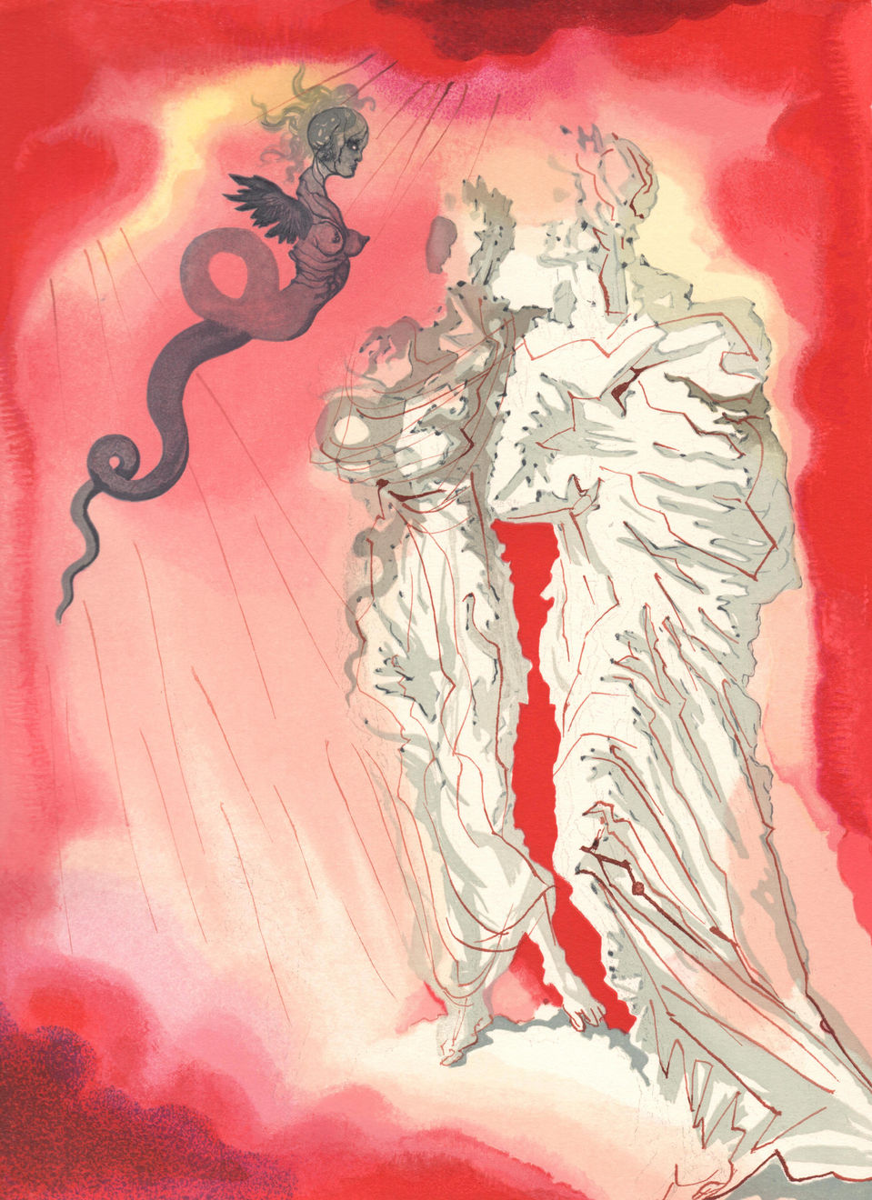 Salvador Dalí, The Black Devil (Inferno: Canto 21), 1960-64