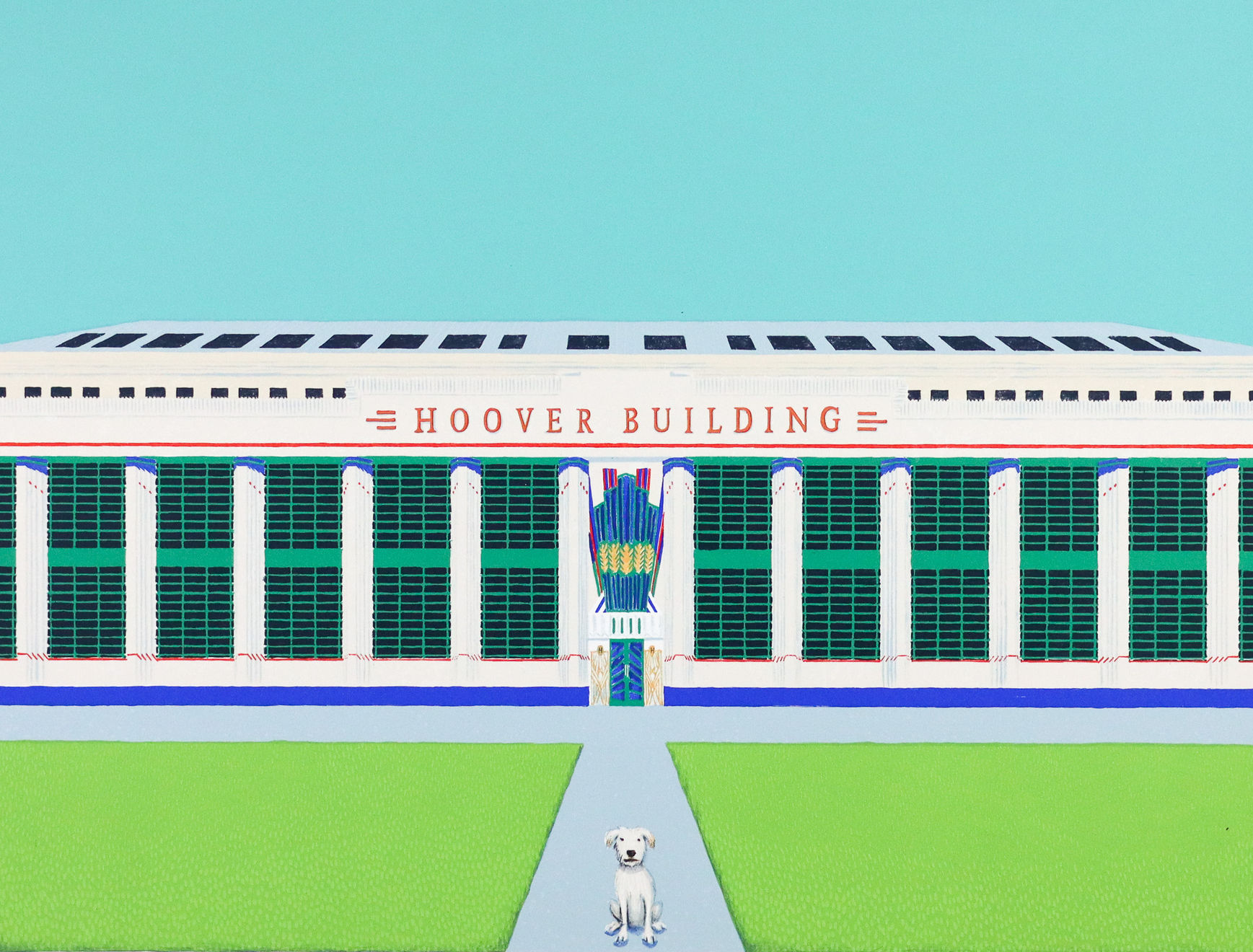 Mychael Barratt, Wes Anderson's Dog - Hoover Building II, 2021