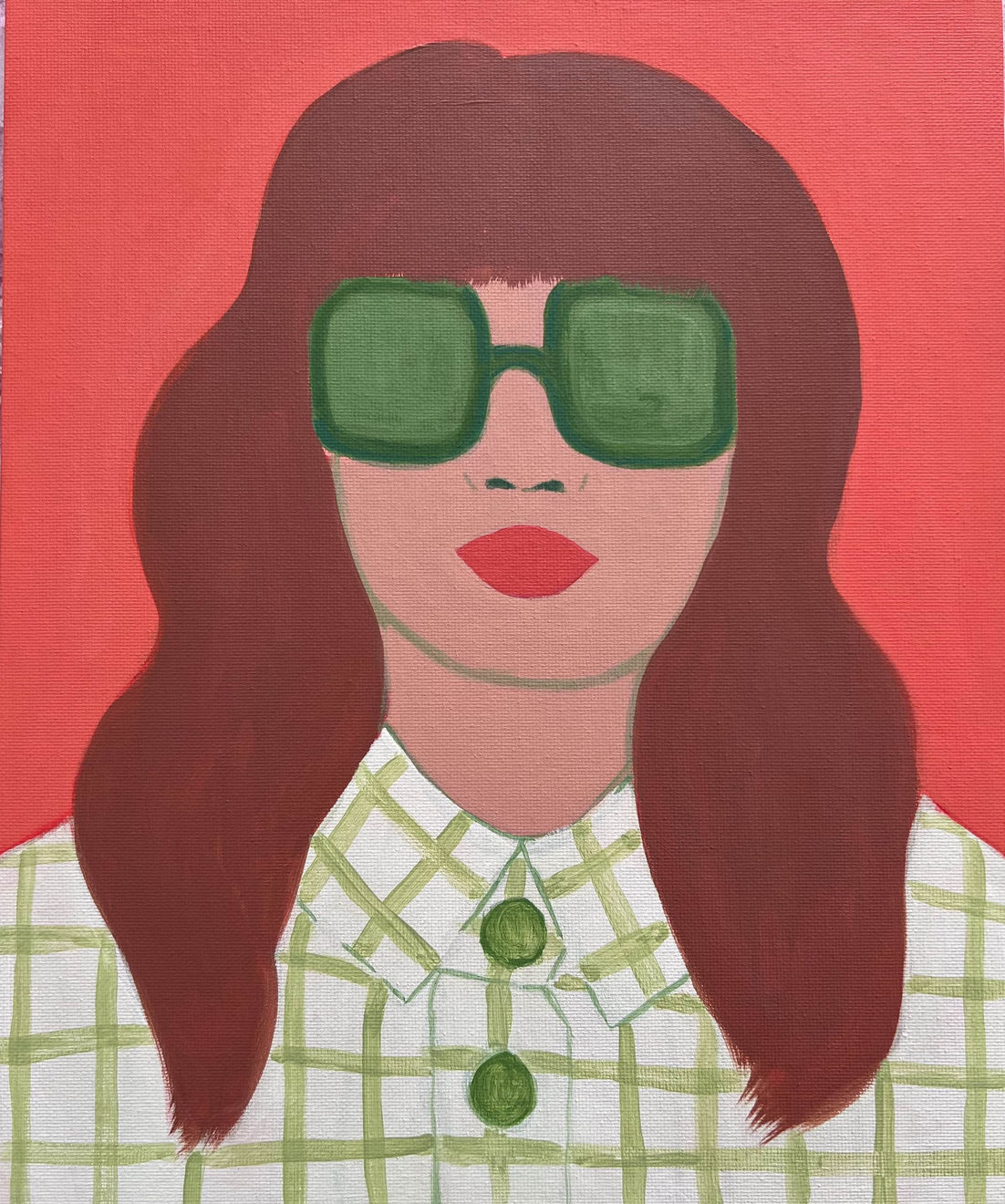 Susie Stone, Red and Green, 2024