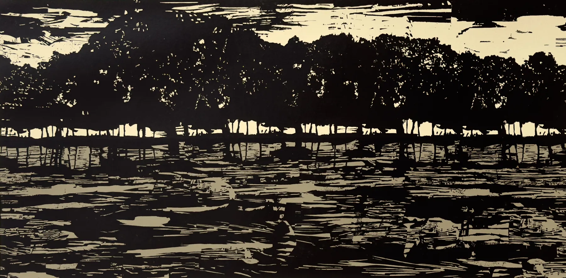 Paul Hogg, Trees on the Bank of a River, 2026