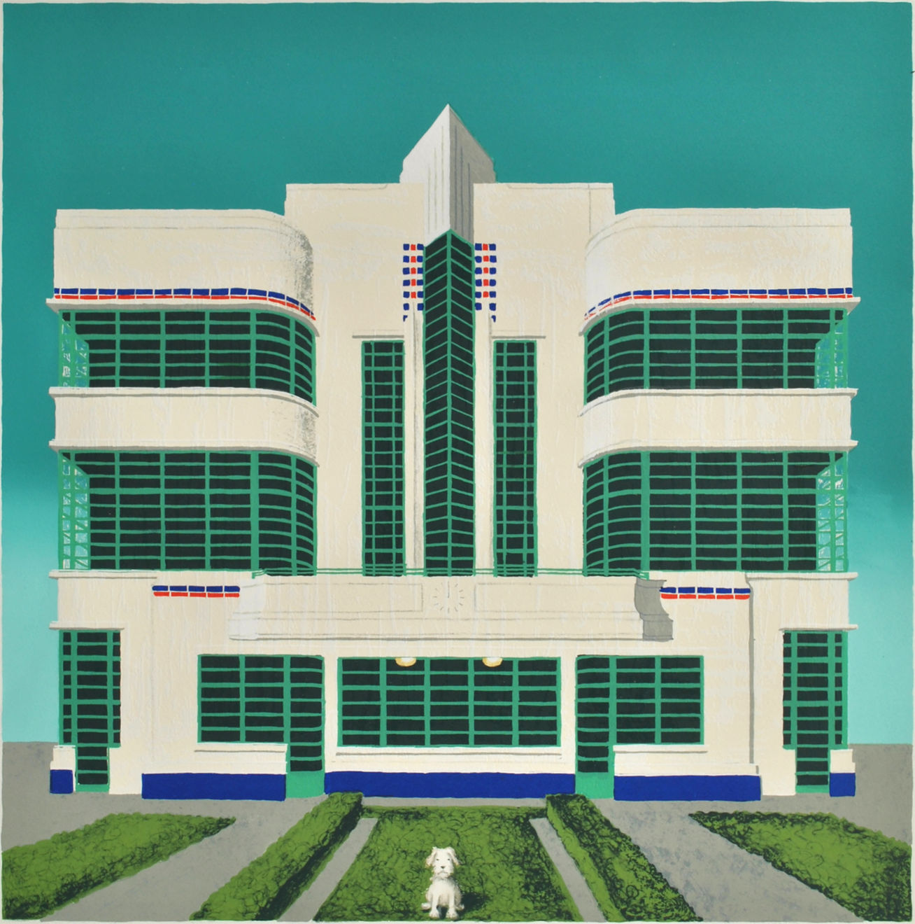 Mychael Barratt, Wes Anderson’s Dog - Hoover Building I, 2018