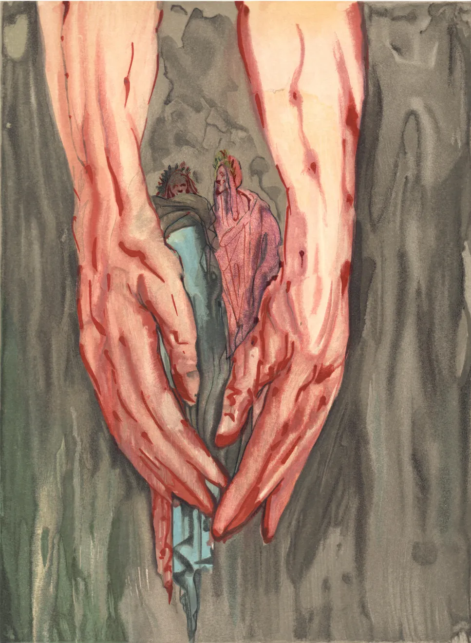 Summer Secret Bid Auction 2022, LOT 52: Salvador Dalí - The Climb of Geryon (Inferno: Canto 16), 1960-64