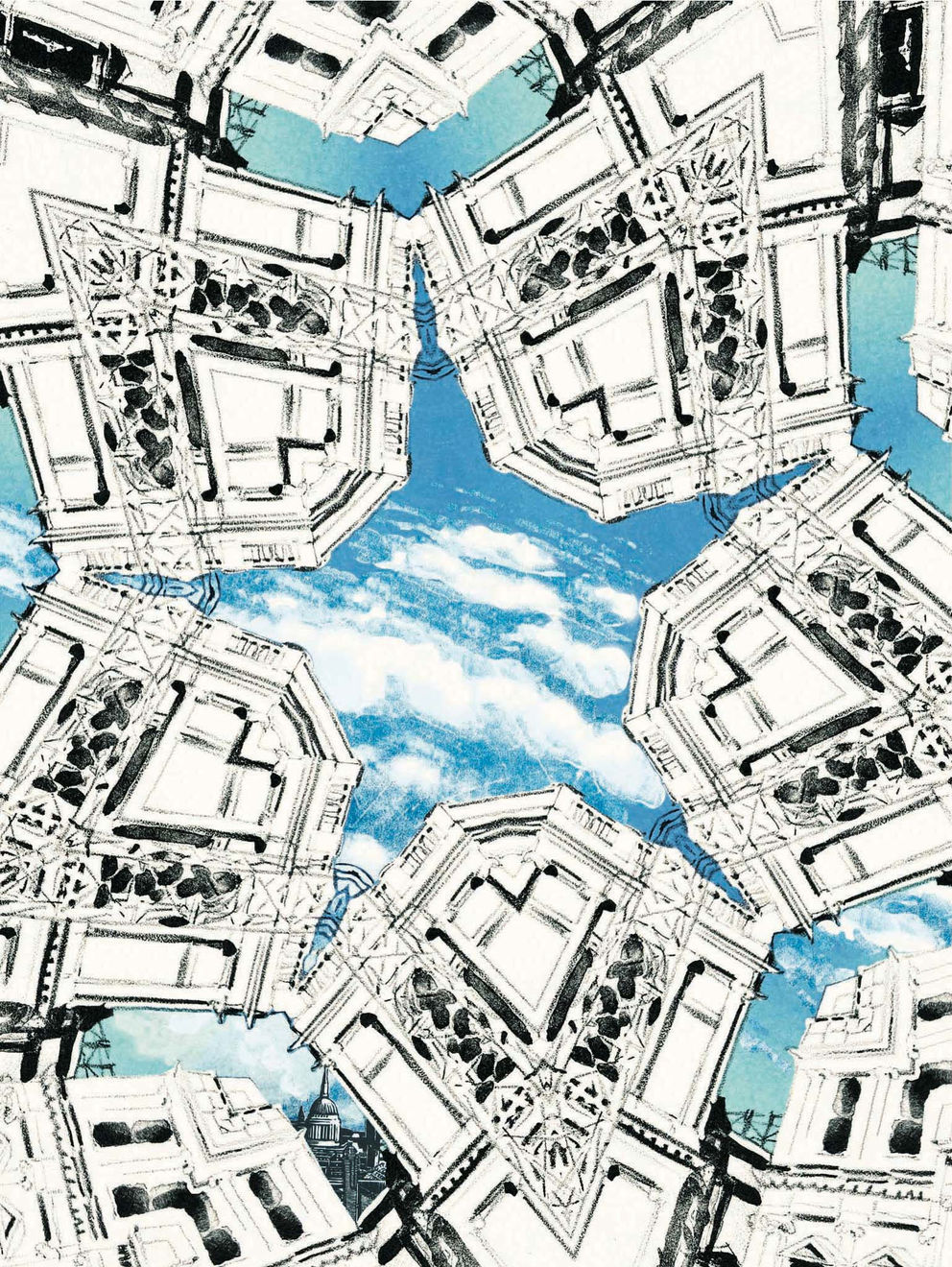 Anne Desmet, Sky Window 18: Cloudscape, 2023