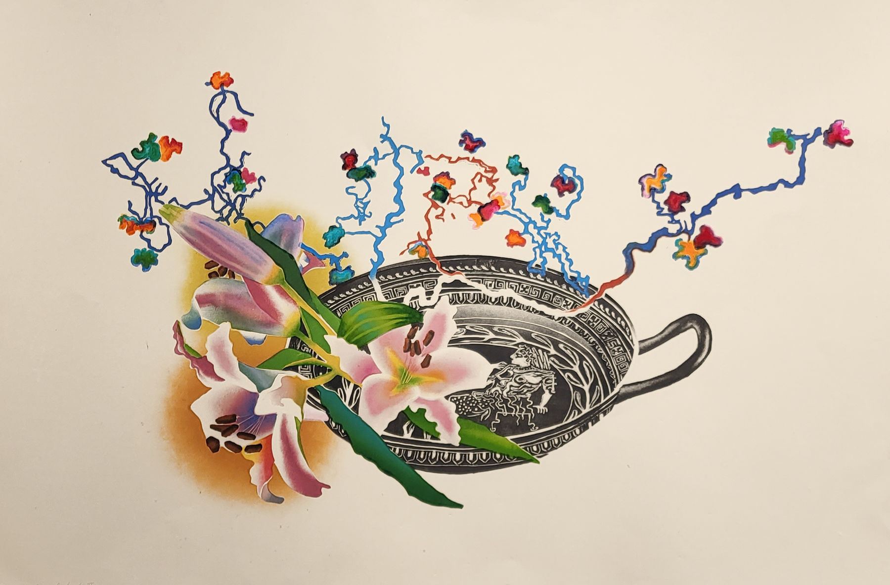 Sophie Layton, Lilies and Kylix II, 2023
