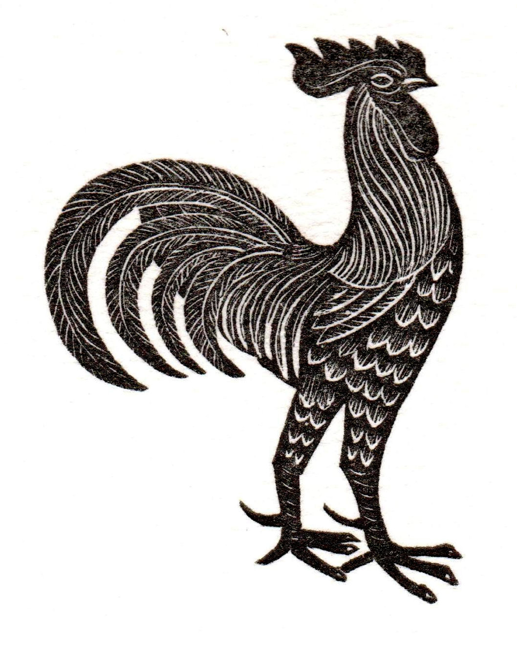 Christmas Secret Bid Auction 2024, LOT 120: David Jones - Cockerel, 1981
