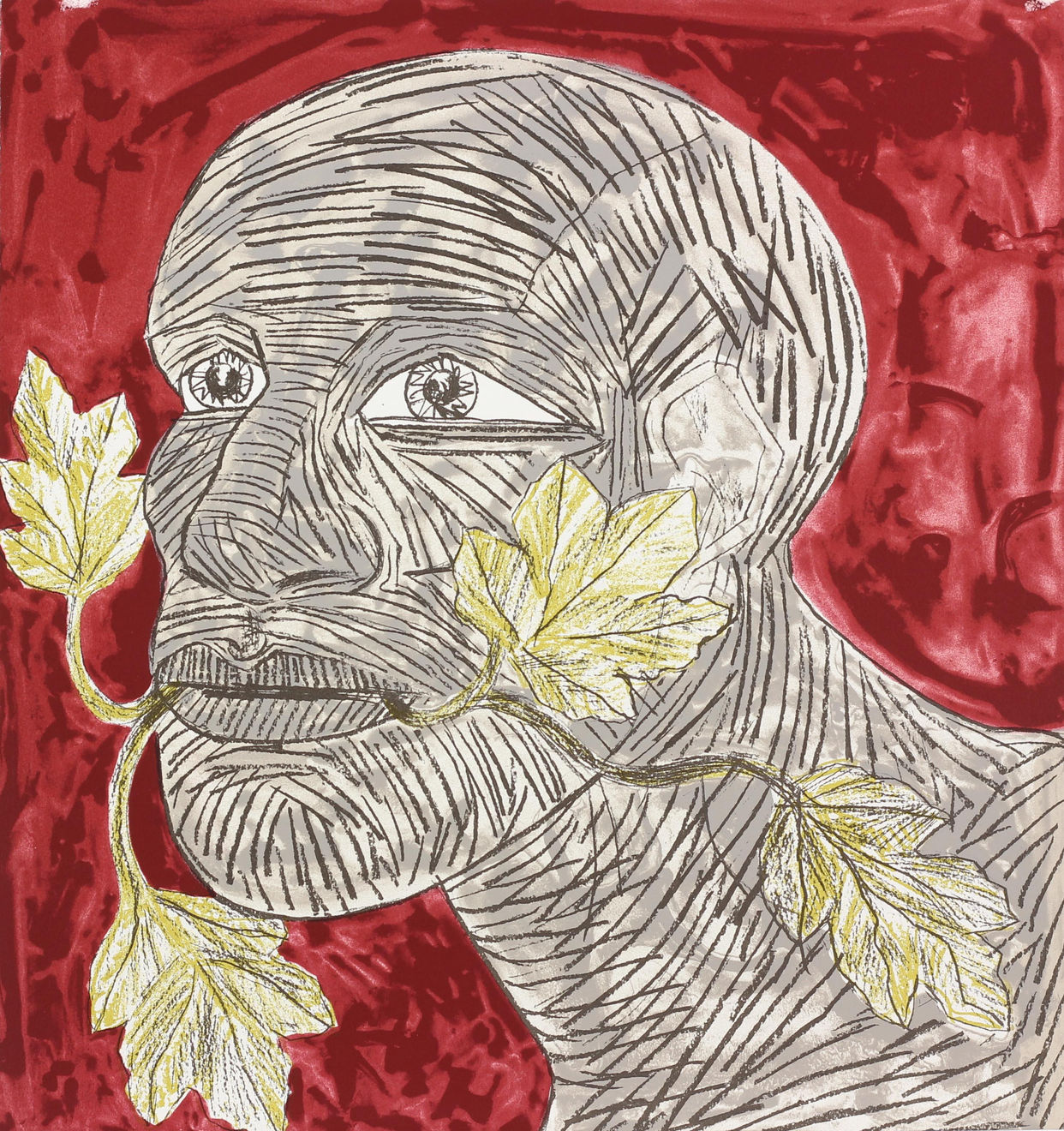 Elisabeth Frink, Green Man (Red), 1992