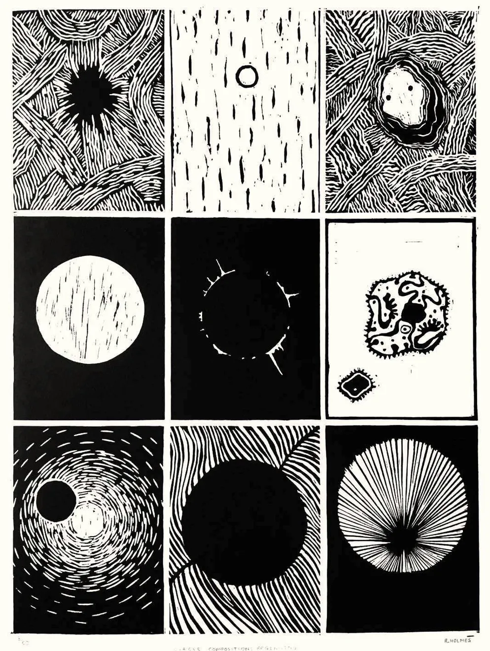 Christmas Auction 2021, LOT 102: Rebecca Holmes - Geometric Composition - Beginning, 2016