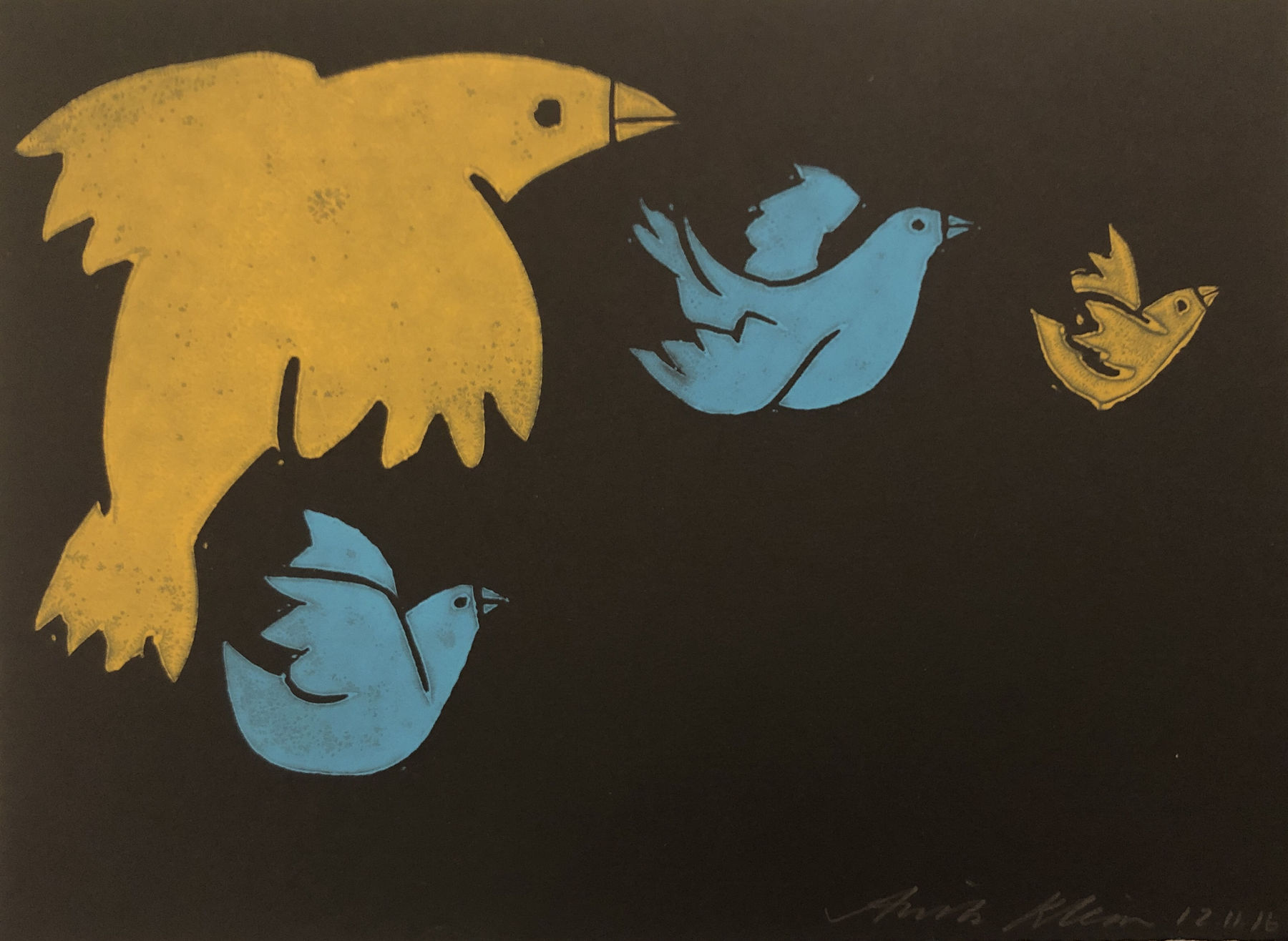 Anita Klein Studio Sale, Flying Birds IV, 2016