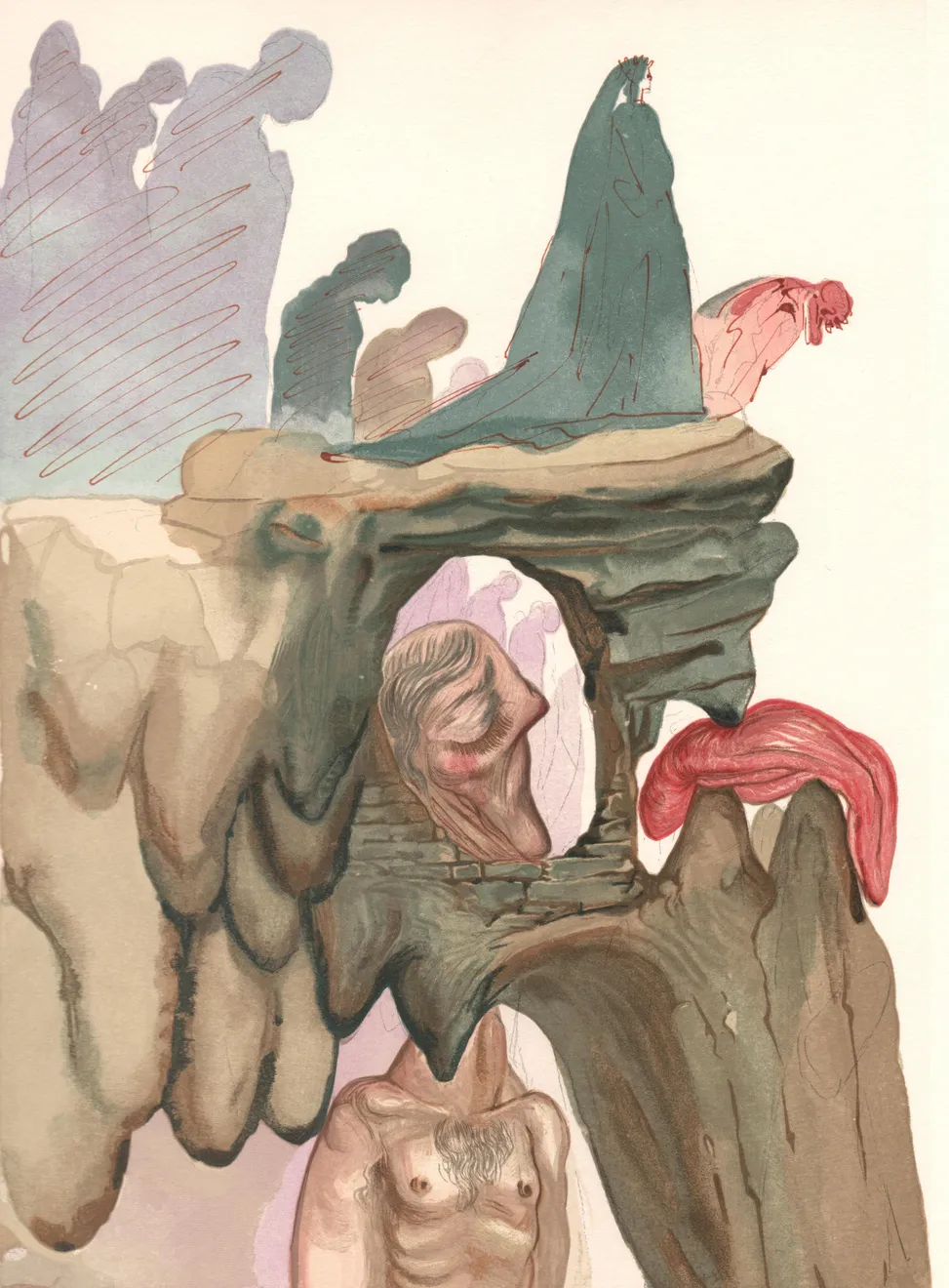 Summer Secret Bid Auction 2022, LOT 54: Salvador Dalí - The Dishonest (Inferno: Canto 22), 1960-64