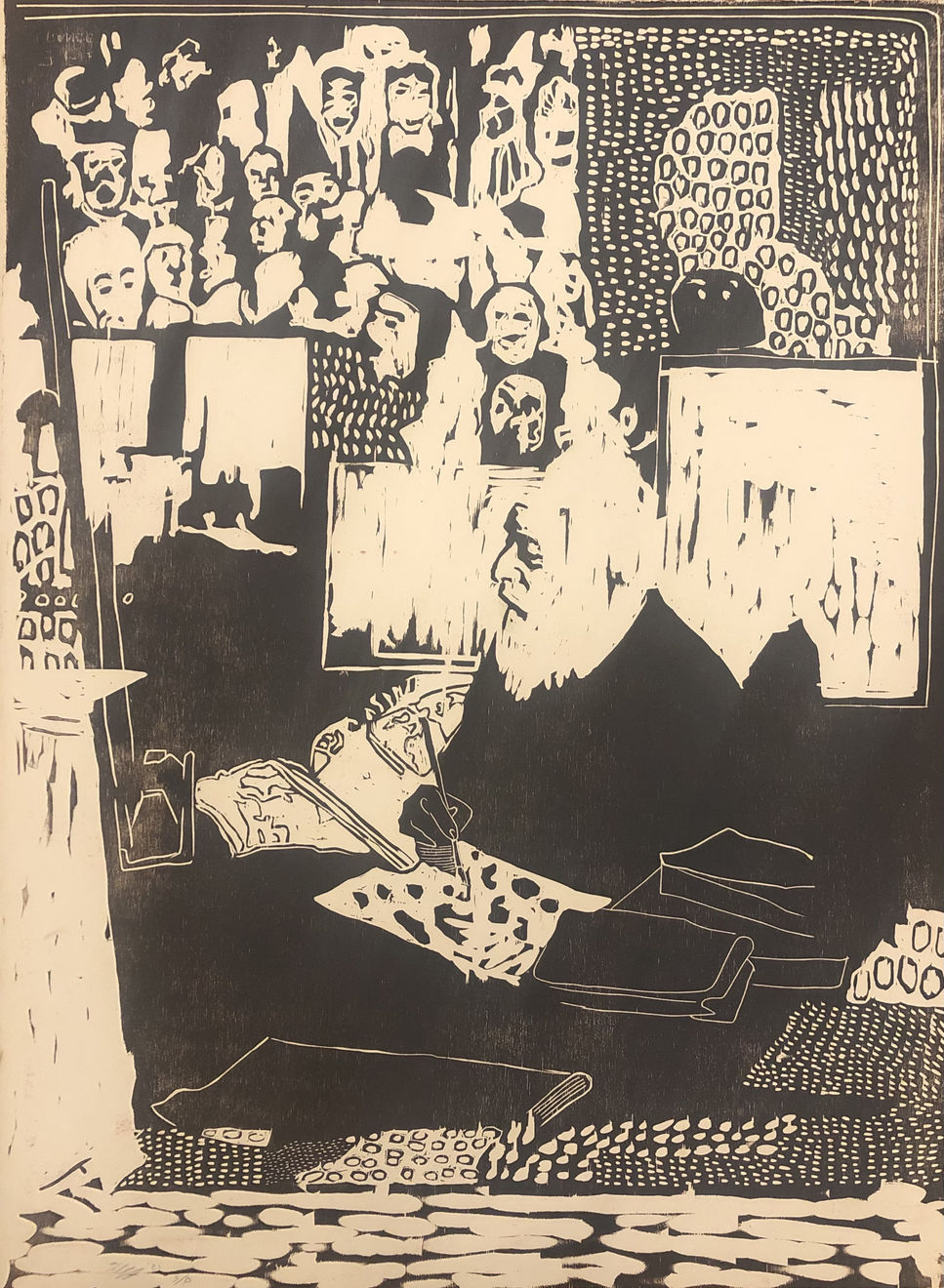 Christmas Auction 2021, LOT 73: Jake Garfield - Man Painting a Picture, 2021