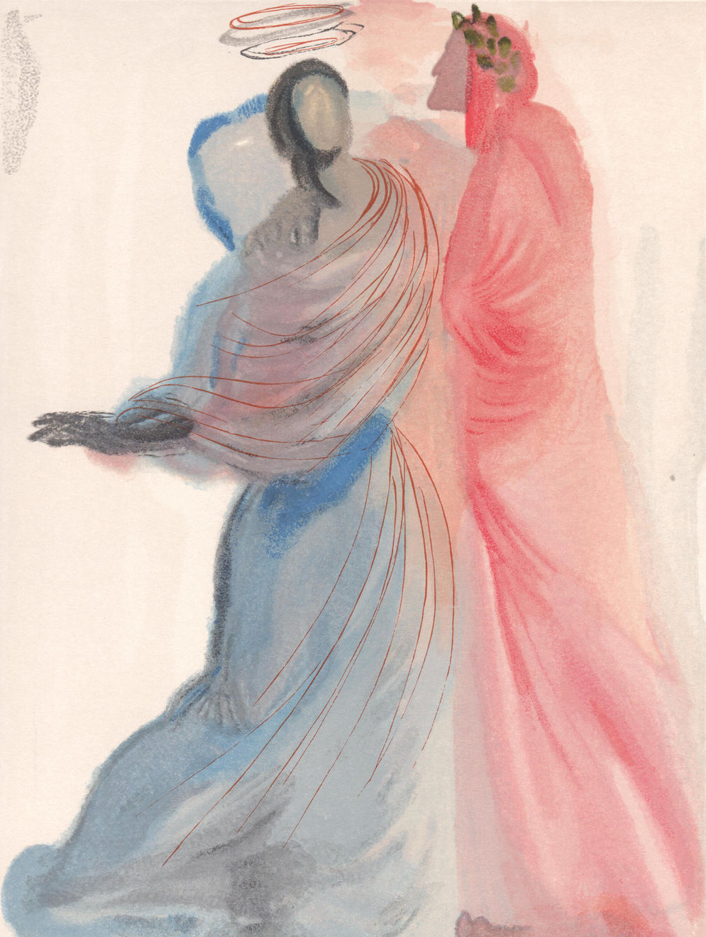 Salvador Dalí, The Splendour of Beatrice (Paradise: Canto 18), 1960-64