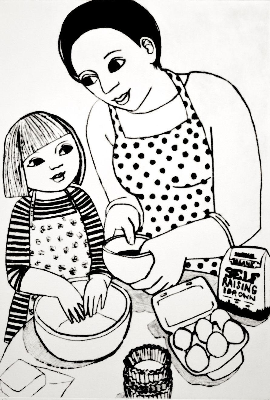 Anita Klein, Making Cupcakes, 2019