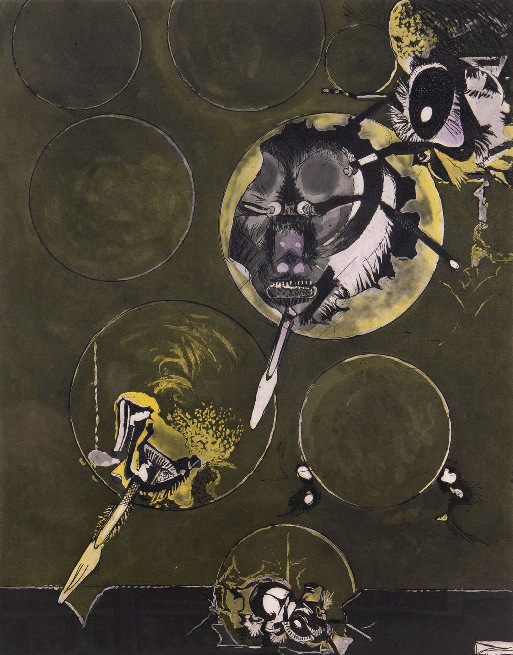 Graham Sutherland, Hatching II, 1976-77