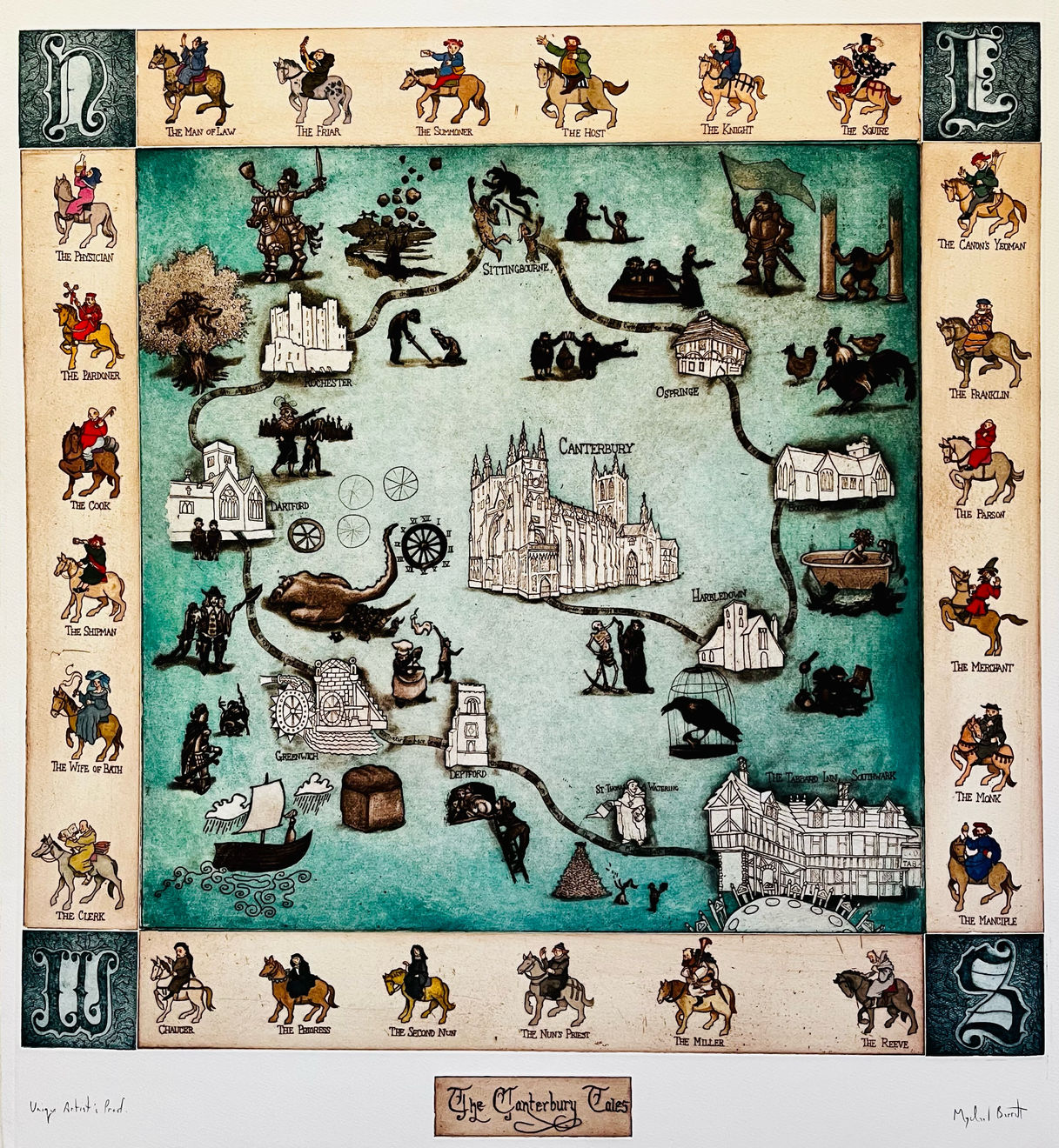 Christmas Auction 2021, LOT 11: Mychael Barratt - Canterbury Tales