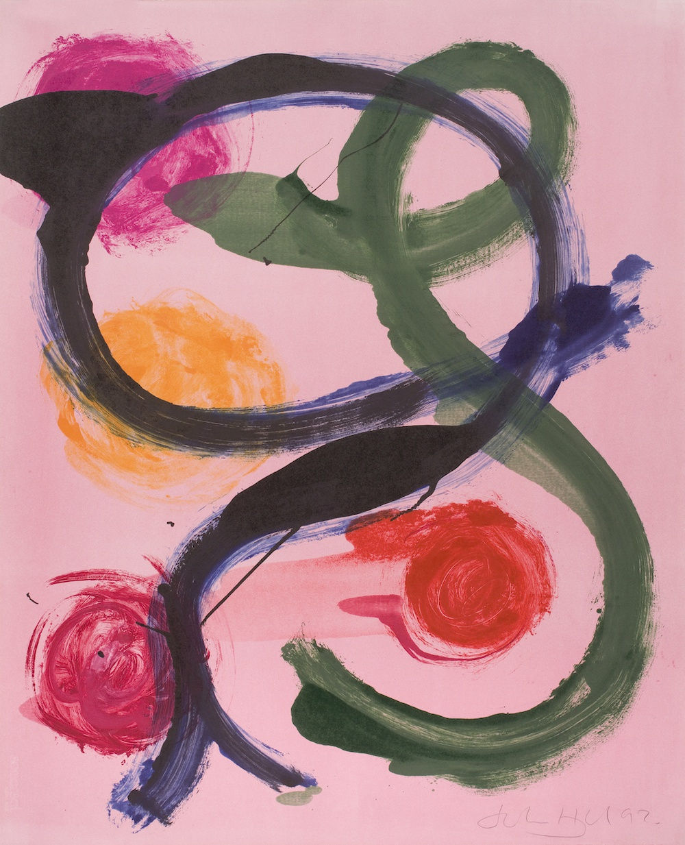 John Hoyland, Untitled (monotype), 1992
