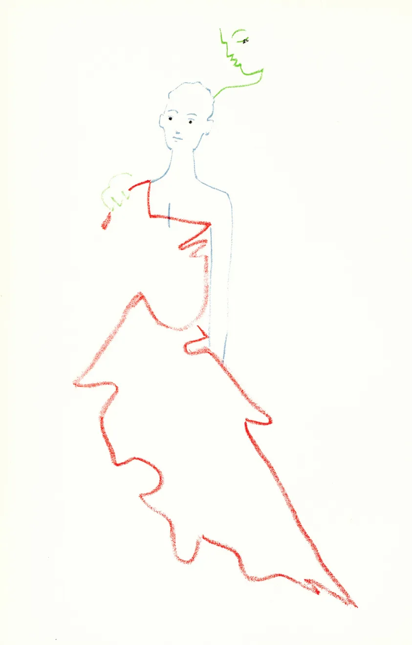 Summer Secret Bid Auction 2022, LOT 41: Jean Cocteau - From 'Les Monstres Sacrés’ (XXII), 1957