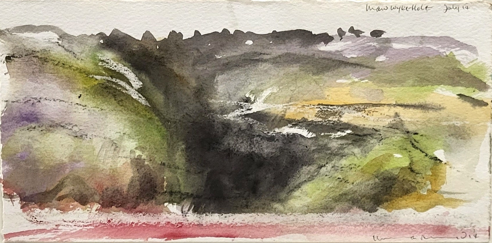 Norman Ackroyd, Maw Wyke Hole, 2014