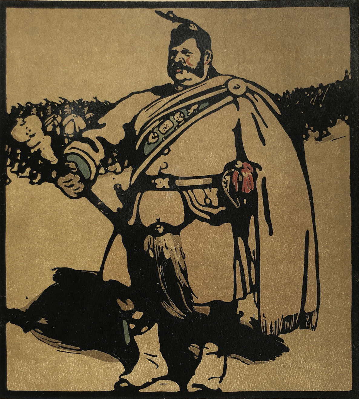 Dulwich College Secret Bid Auction 2024, LOT 126: William Nicholson - Drum-Major (Wimbledon Common), 1898