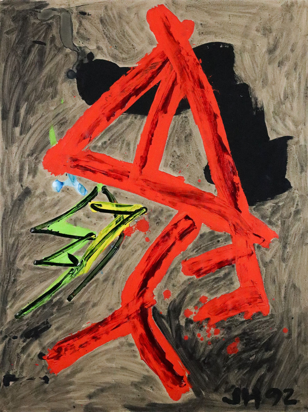 John Hoyland, Little Red Demon 9.92, 1992