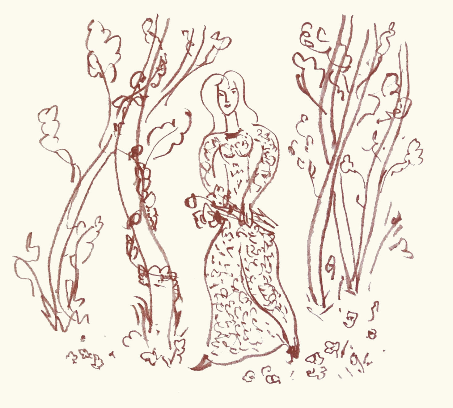 Henri Matisse, Plate 74. Florilège des Amours de Ronsard, 1948