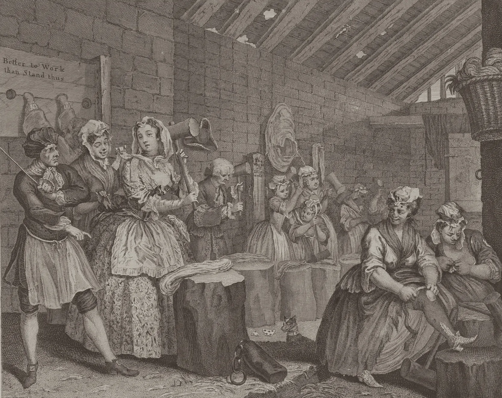 Christmas Auction 2021, LOT 97: William Hogarth - A Harlot's Progress, Plate 4, 1732