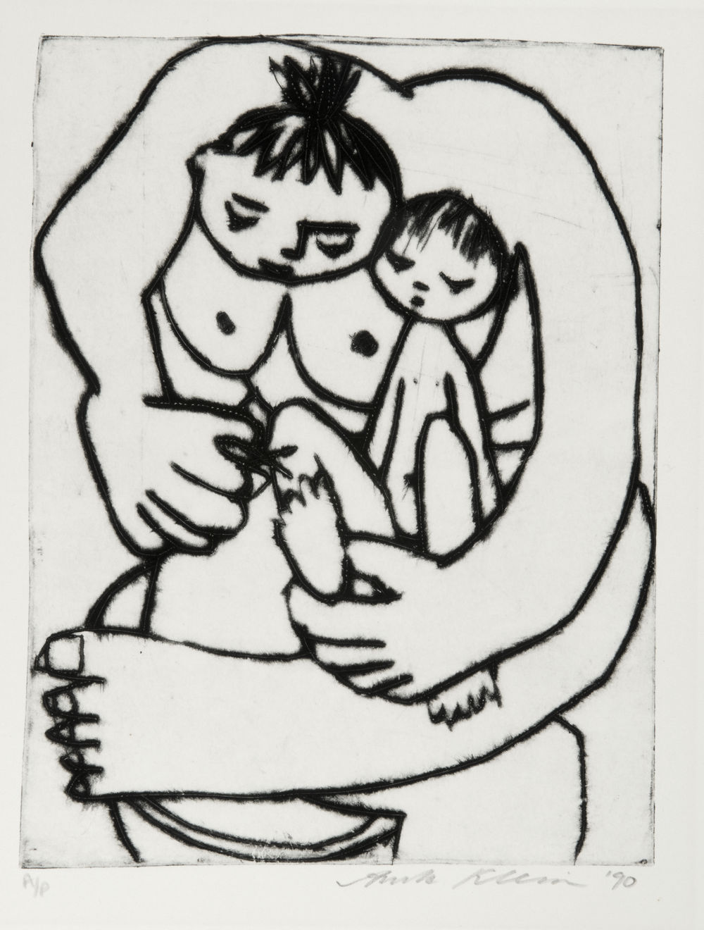 Anita Klein, Cutting Leila's Toenails, 1990