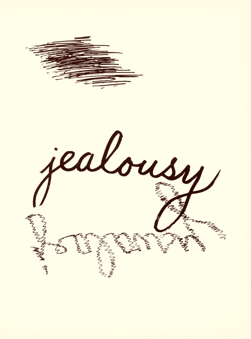 Christmas Secret Bid Auction 2024, LOT 182: Man Ray - J - Jealousy (Alphabet for Adults) , 1948