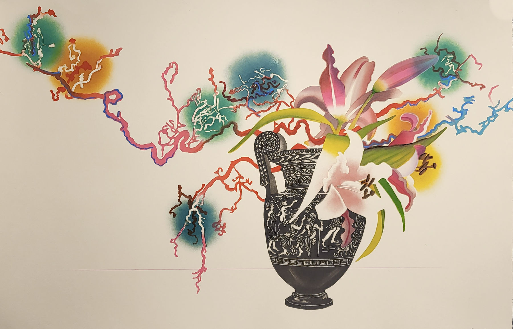 Sophie Layton, Lilies and Volute Krater I, 2023