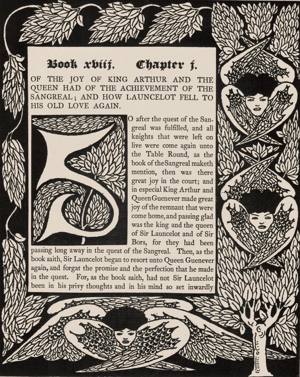 Summer Secret Bid Auction 2024, LOT 11: Aubrey Beardsley - King Arthur: Book 18 Chapter 1, 1893-1894