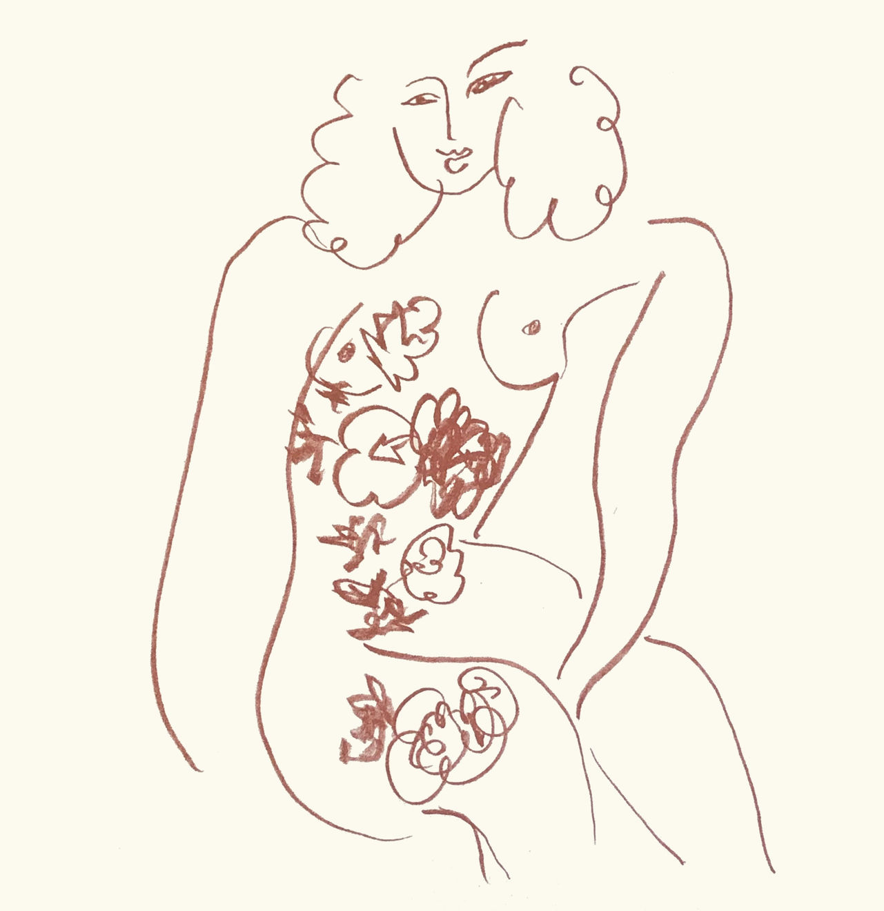Henri Matisse, Plate 110. Florilège des Amours de Ronsard, 1948