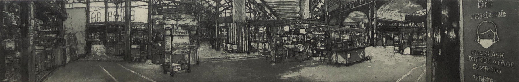 Austin Cole, Wear a Mask Borough Market, 2020