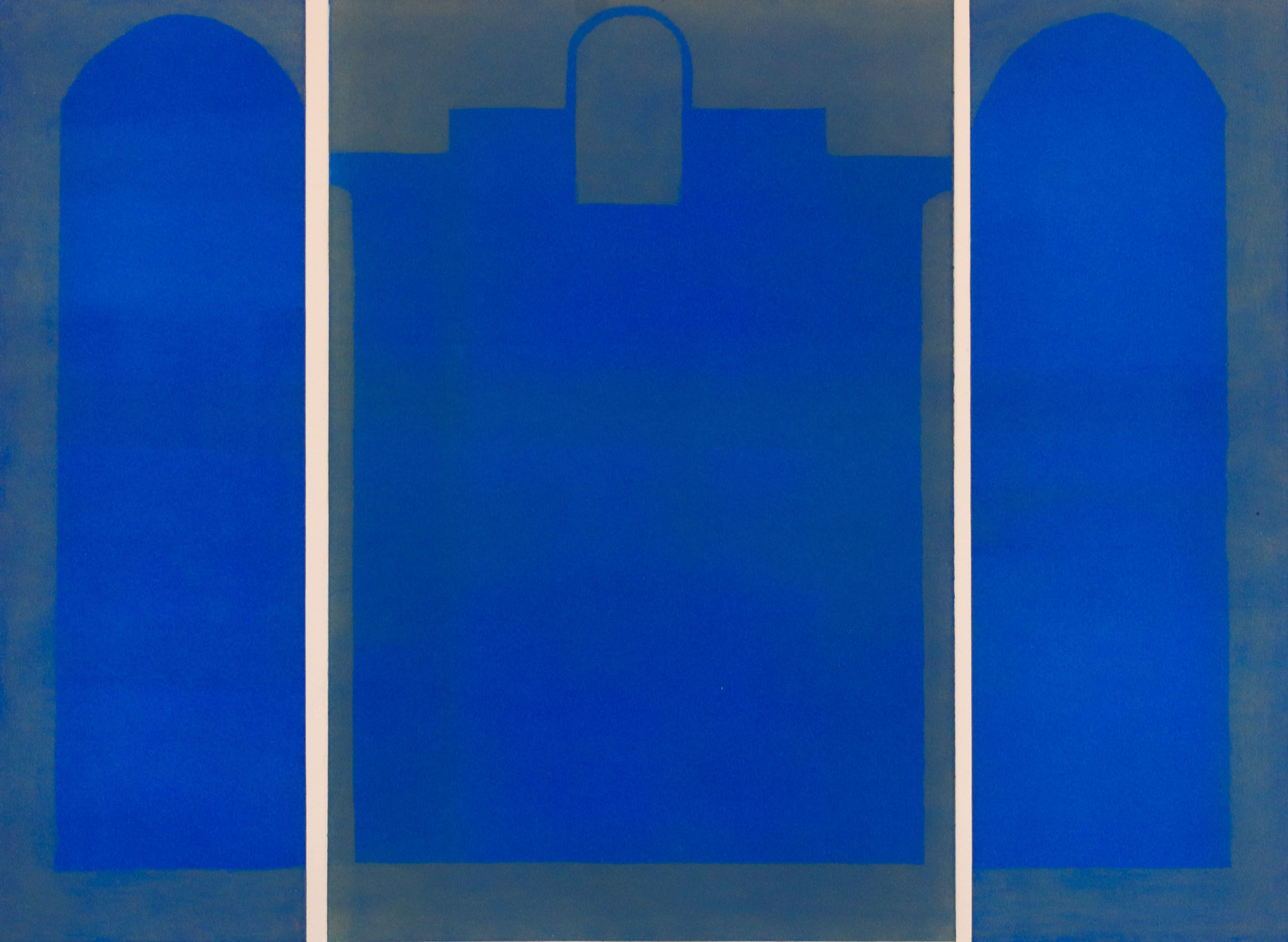 Chloé Bocquet, Retable No 2 (Bleu), 2025