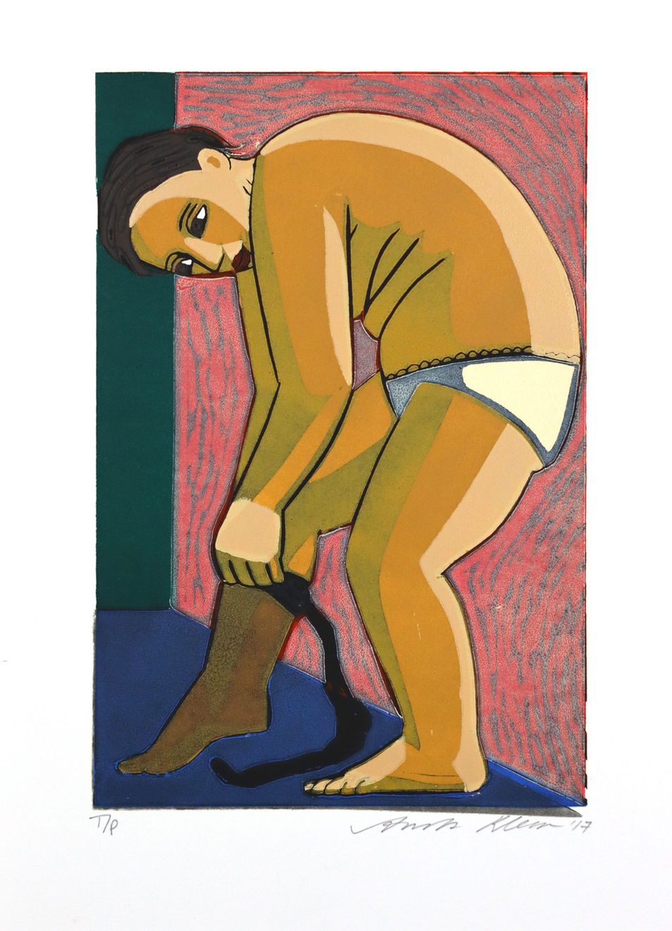 Anita Klein Studio Sale, Pulling on Tights (TP), 2017